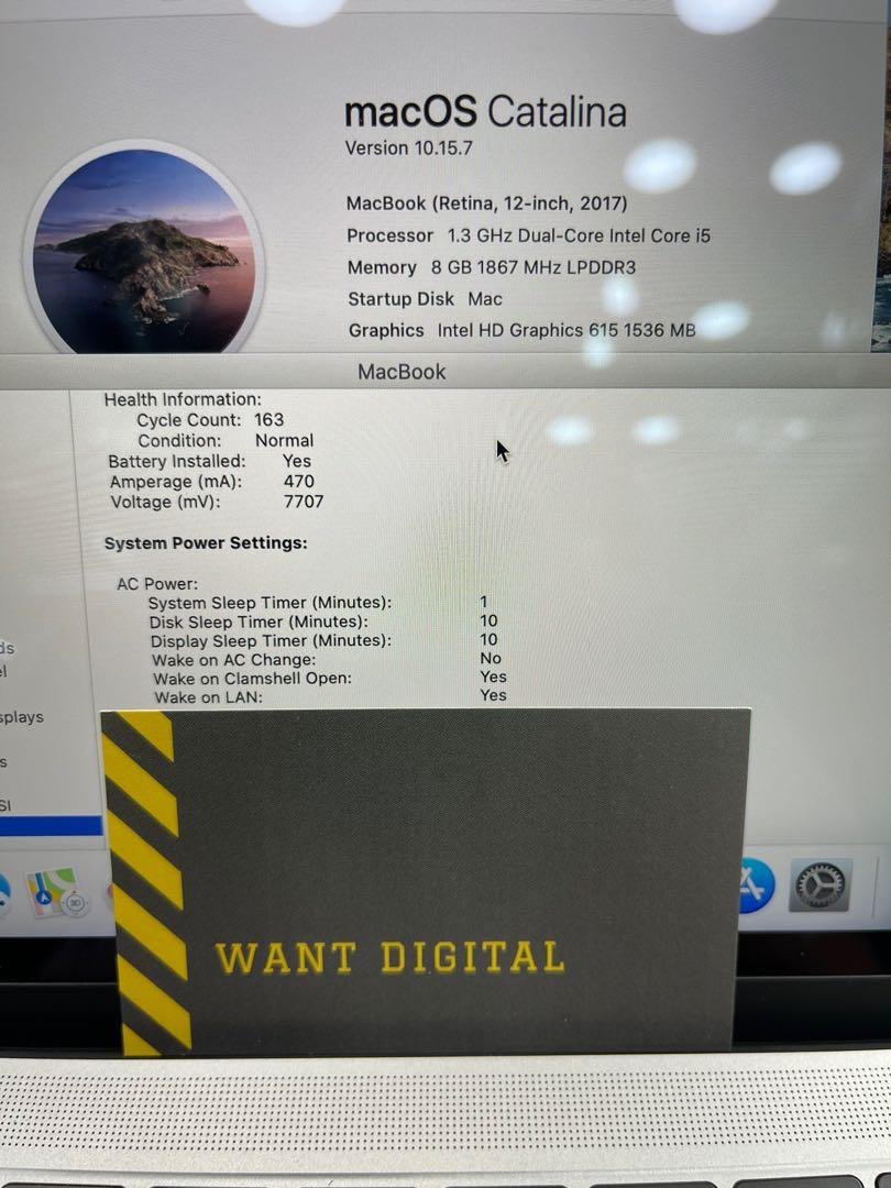 95 New MacBook 1222 2017 i5 512GB 4