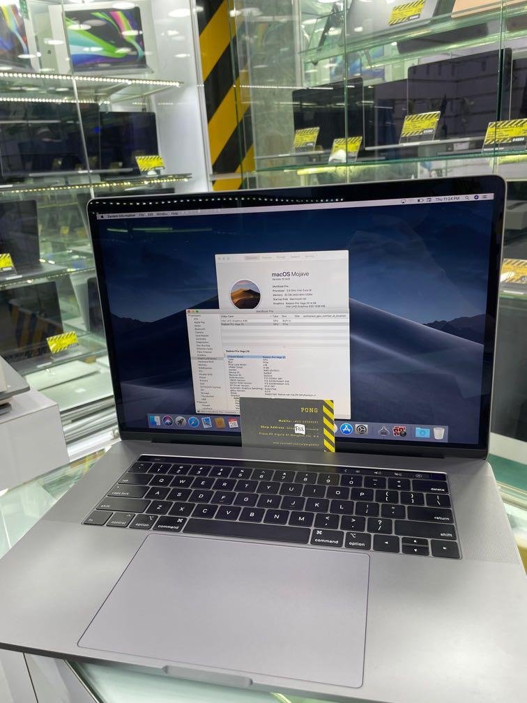 全加強 MacBook Pro 15” 2018 - i9 /32GB / 1TB Vega20顯示卡