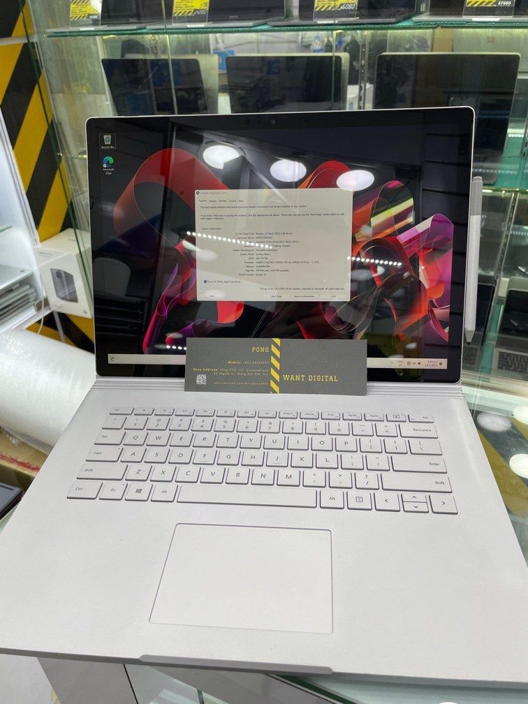 Surface book 2 15吋 i7 16GB 512GB GTX 1060 1