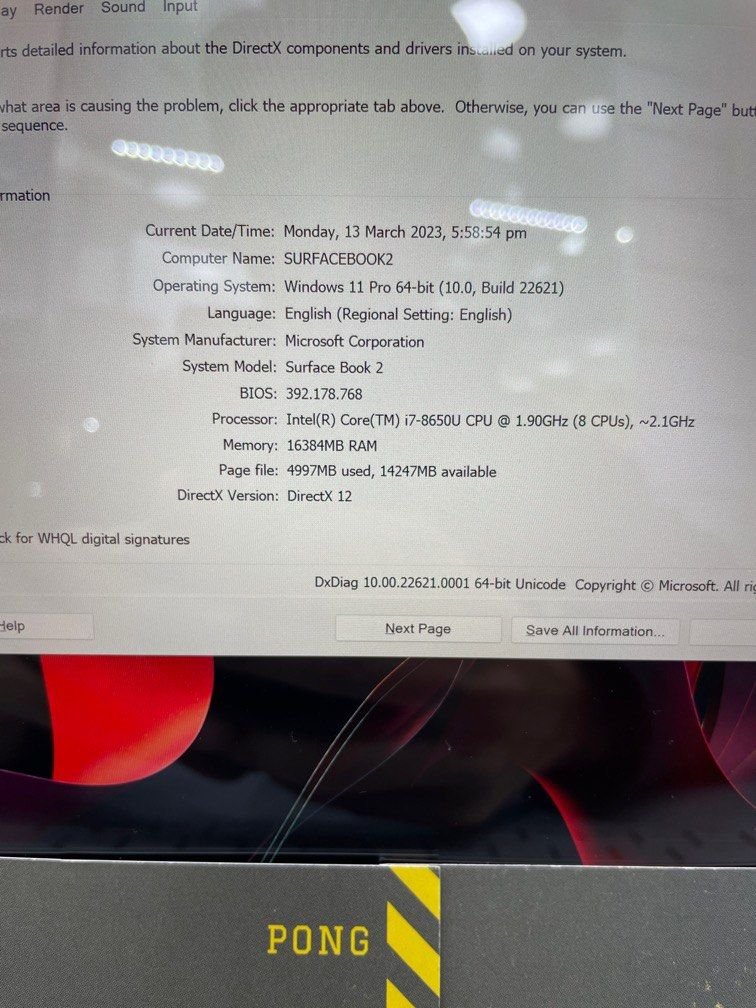 Surface book 2 15吋 i7 16GB 512GB GTX 1060 2