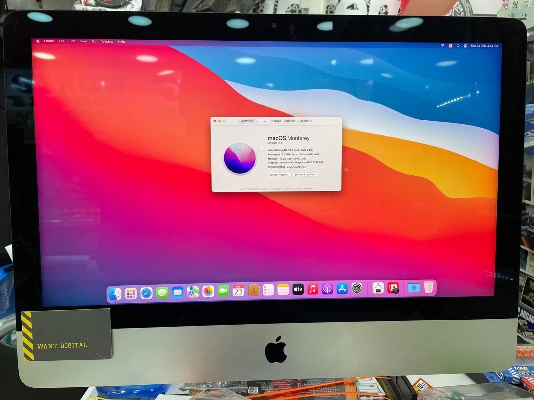 iMac 21.5 Late2015 4K i7 1