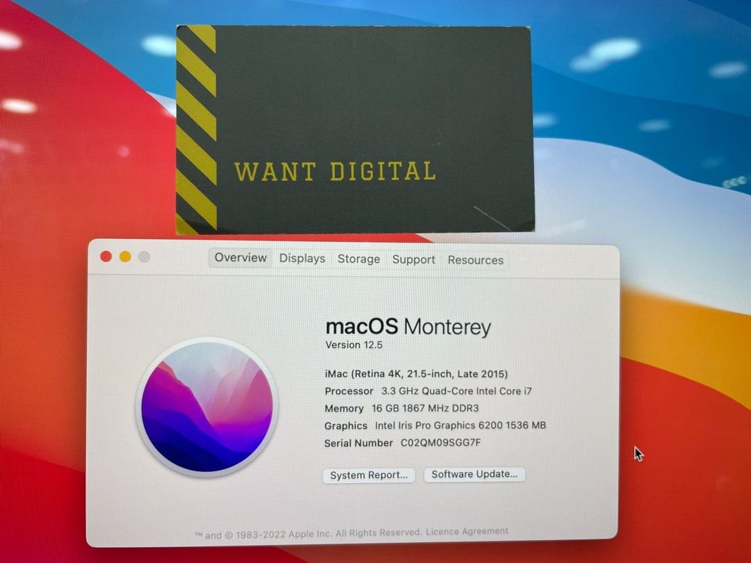 iMac 21.5 Late2015 4K i72