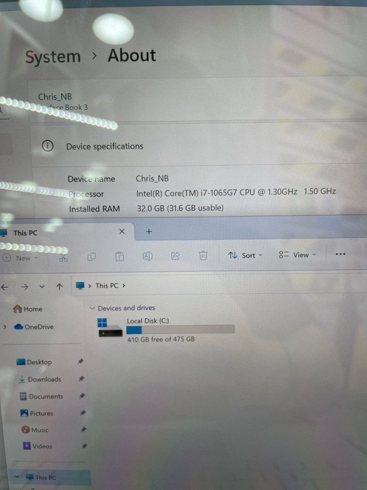 Surface Book 3 13吋 i7 32GB Ram 512GB 2