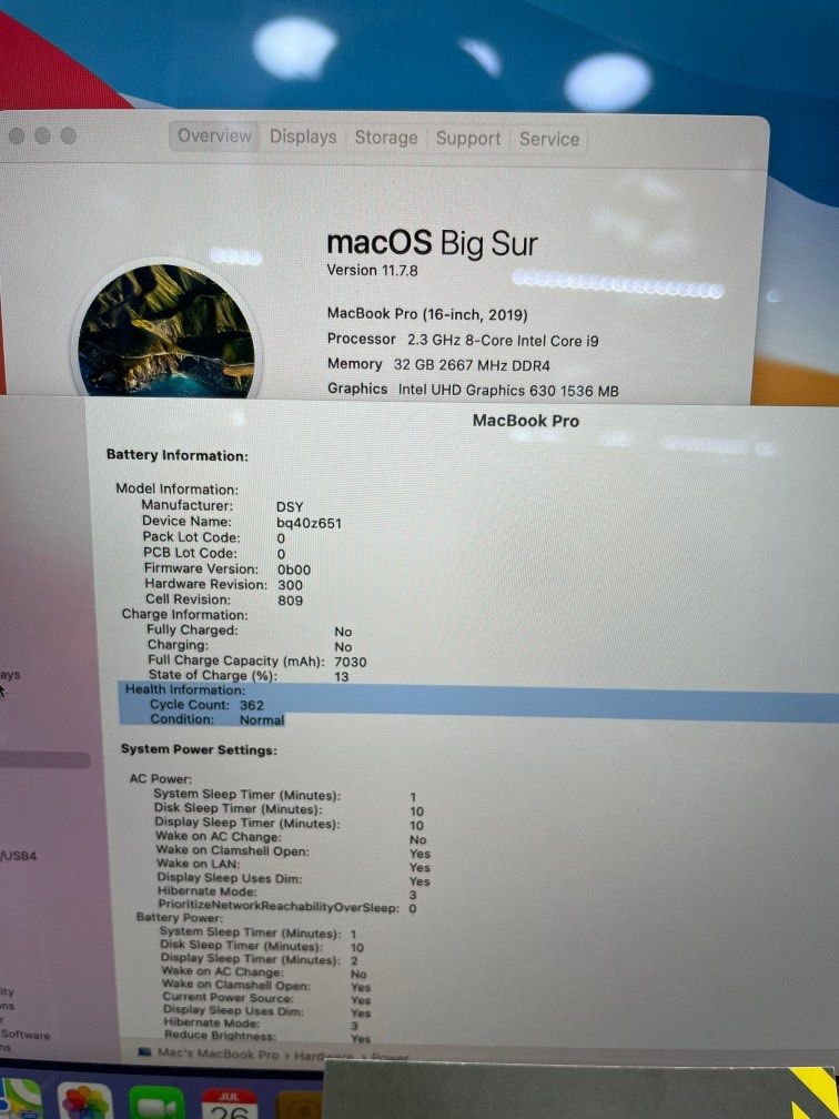 加強版 MacBook Pro 16 吋 i9 32GB Ram 1TB 2019 2