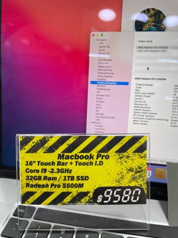 加強版 MacBook Pro 16 吋 i9 32GB Ram 1TB 2019 3